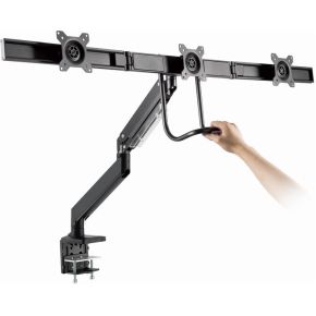 Gembird ma da3 03 triple flat panel 4 orig - Gembird MA-DA3-03 voor 3 schermen tot 27" Bureausteun (zwart)