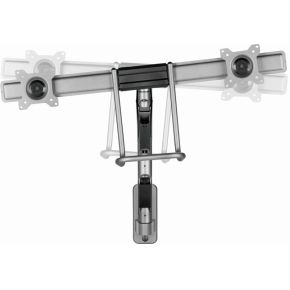 Gembird monitorarm met gasveer en muur 4 orig - Gembird MA-WA2-02 voor 2 schermen tot 32" Muurbeugel (grijs)