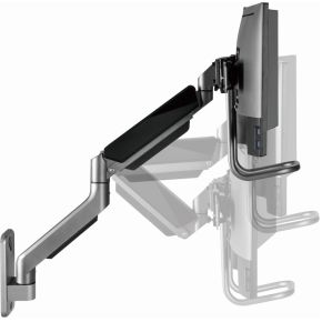 Gembird monitorarm met gasveer en muur 7 orig - Gembird MA-WA2-02 voor 2 schermen tot 32" Muurbeugel (grijs)