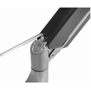 Gembird monitorarm met gasveer voor 3 5 orig - Gembird Monitorarm Met voor 3 schermen tot 27" Muurbeugel (grijs)