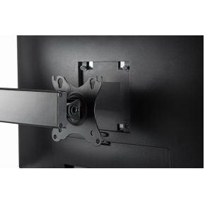 Gembird ms d2 01 flat panel bureau 3 orig - Gembird MS-D2-01 voor 2 schermen tot 27" Monitorstandaard (zwart)