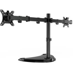 Gembird ms d2st 02 flat panel bureau 2 orig - Gembird MS-D2ST-02 voor 2 schermen tot 32" Bureausteun (zwart)