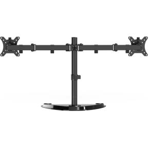 Gembird ms d2st 02 flat panel bureau 3 orig - Gembird MS-D2ST-02 voor 2 schermen tot 32" Bureausteun (zwart)