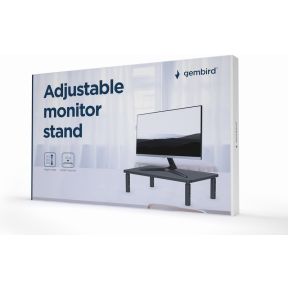 Gembird ms table 01 flat panel bureau 3 orig - Gembird MS-TABLE-01 Monitorstandaard (zwart)