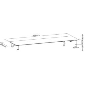Gembird ms table gl 01 tv bevestiging 3 orig - Gembird MS-TABLE-GL-01 voor 2 schermen Monitorstandaard (zwart)