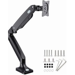 Gembird single monitorarm 35 zwart 8 orig - Gembird MA-DA1-03 tot 35" Bureausteun (zwart)