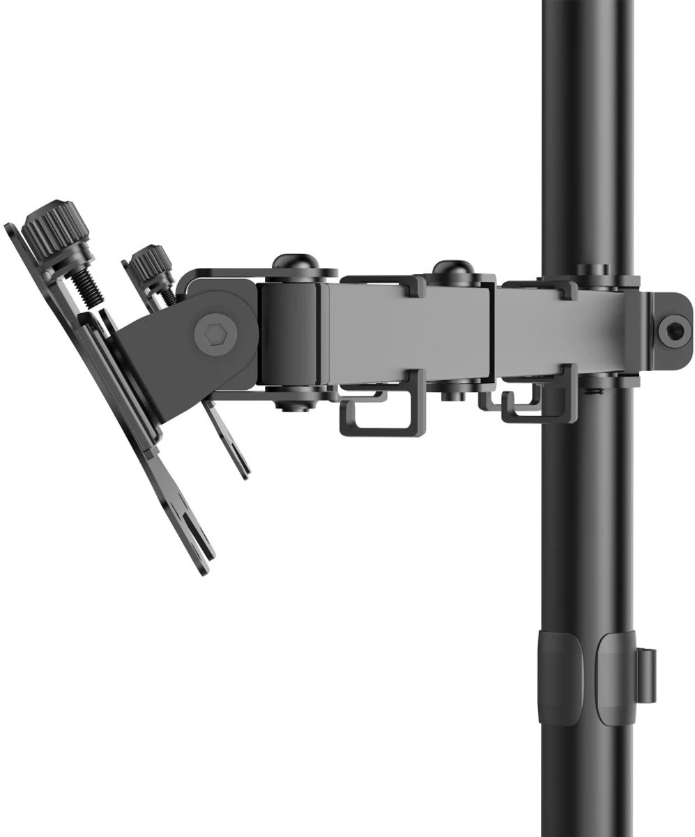 Hama monitorarm 2 monitoren in hoog 9554339 3 orig - Hama Monitorarm 2 voor 2 schermen tot 35" Bureausteun (zwart)