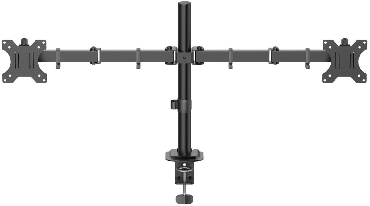 Hama monitorarm 2 monitoren in hoog 9554339 7 orig - Hama Monitorarm 2 voor 2 schermen tot 35" Bureausteun (zwart)