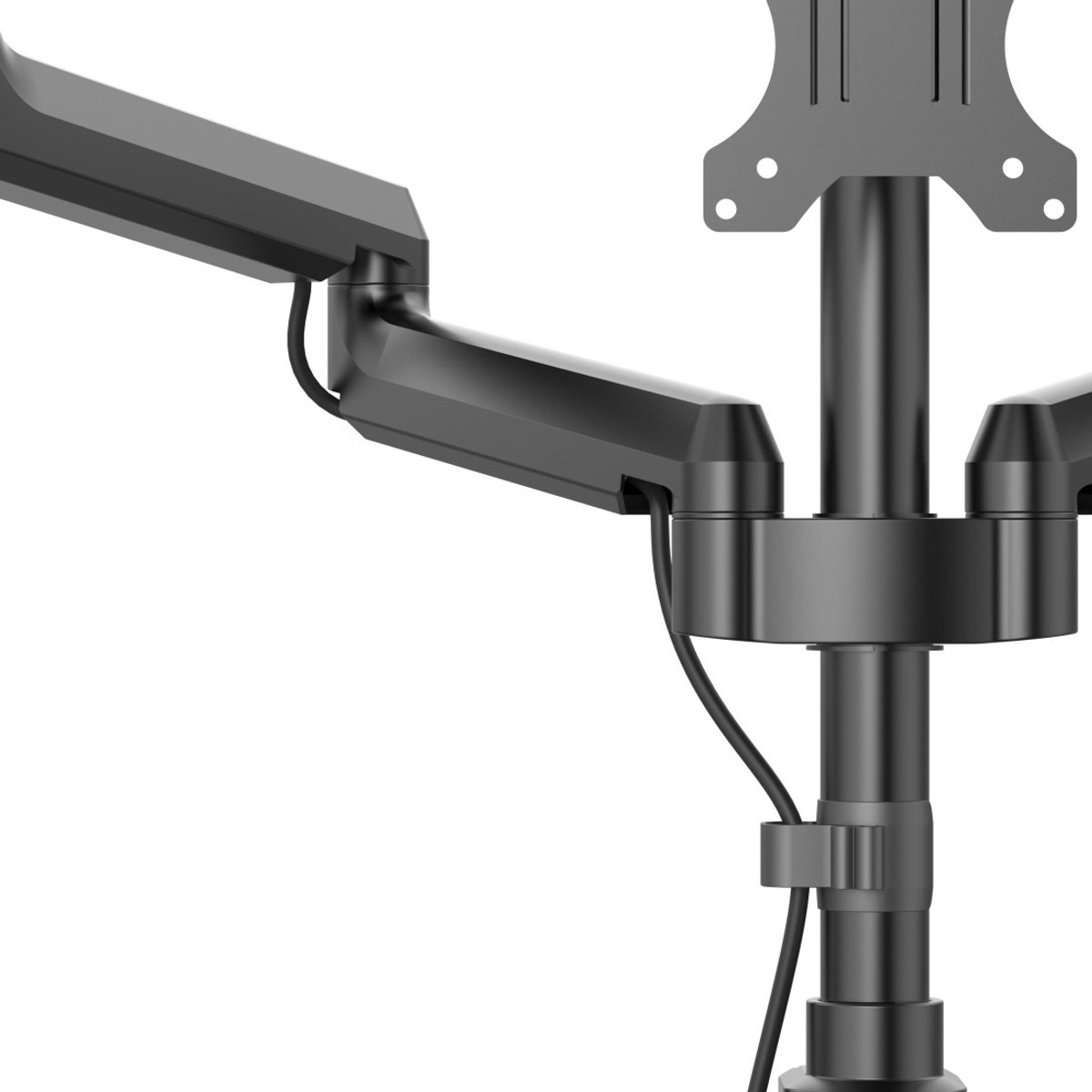 Hama monitorarm 3 monitoren met gas 6 orig - Hama Monitorarm 3 voor 3 schermen tot 32" Bureausteun (zwart)