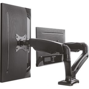 Icy box ib ms304 t monitorarm 5 orig - ICY BOX IB-MS304-T voor 2 schermen tot 27" Bureausteun (zwart)