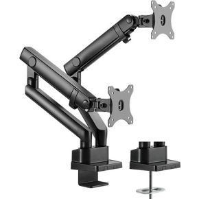 Icy box ib ms314 t monitorarm 3 orig - ICY BOX IB-MS314-T voor 2 schermen tot 32" Bureausteun (zwart)