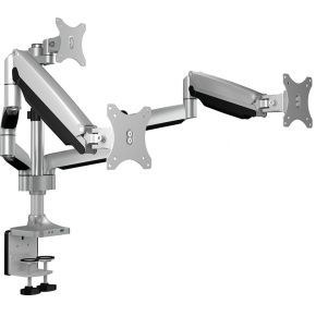 Icy box ib ms505 ti monitorarm 2 orig - ICY BOX IB-MS505-TI voor 3 schermen tot 32" Bureausteun (zilver)