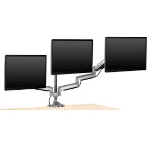 Icy box ib ms505 ti monitorarm 3 orig - ICY BOX IB-MS505-TI voor 3 schermen tot 32" Bureausteun (zilver)