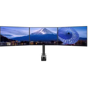 Iiyama ds1003c b1 drievoudige monitor 4 orig - iiyama DS1003C-B1 voor 3 schermen tot 27" Bureausteun (zwart)