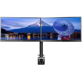 Iiyama dubbele bureausteun arm ds1002 2 orig - iiyama Dsg3001C-R1 voor 2 schermen tot 32" Bureausteun (zwart)