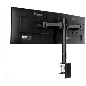 Iiyama dubbele bureausteun arm ds1002 5 orig - iiyama Dsg3001C-R1 voor 2 schermen tot 32" Bureausteun (zwart)
