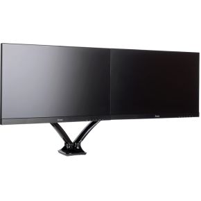 Iiyama dubbele gasveer monitorarm ds3 4 orig - iiyama Dubbele gasveer voor 2 schermen tot 27" Bureausteun (zwart)