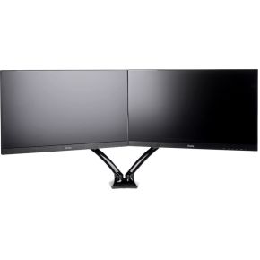 Iiyama dubbele gasveer monitorarm ds3 8 orig - iiyama Dubbele gasveer voor 2 schermen tot 27" Bureausteun (zwart)
