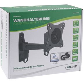Inline 23106d tv bevestiging 68 6 cm 4 orig - InLine 23106D tot 27" Muurbeugel (zwart)