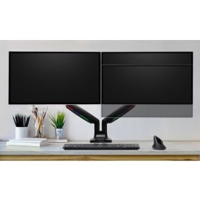 Kensington k59601ww flat panel bureau ste 5 orig - Kensington K59601WW voor 2 schermen tot 34" Bureausteun (zwart)