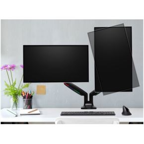 Kensington k59601ww flat panel bureau ste 6 orig - Kensington K59601WW voor 2 schermen tot 34" Bureausteun (zwart)