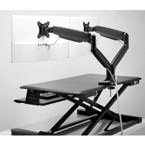 Kensington k59601ww flat panel bureau ste 7 orig - Kensington K59601WW voor 2 schermen tot 34" Bureausteun (zwart)