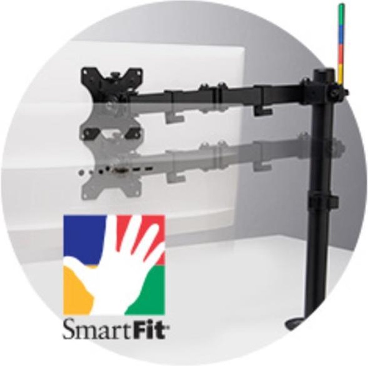 Kensington smartfit ergo monitorarm arm v 5 orig - Kensington Smartfit Ergo tot 34" Bureausteun (zwart)