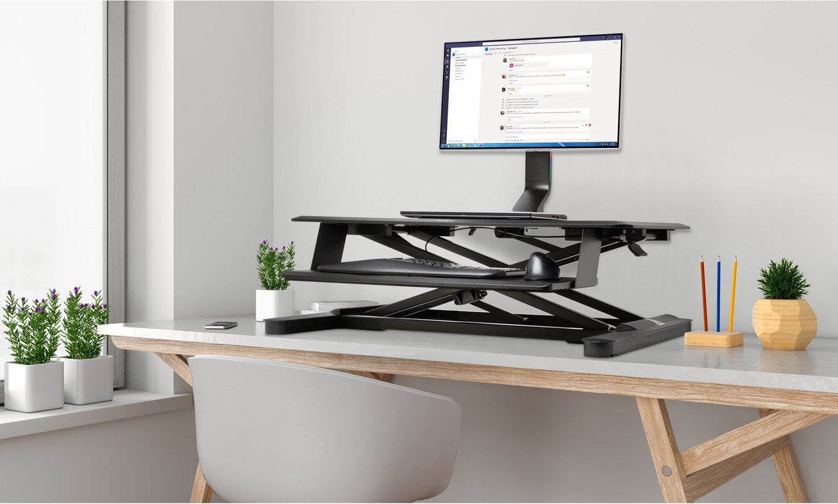 Kensington smartfit ruimtebesparende enke 9 orig - Kensington Ruimtebesparende Enkele tot 32" Bureausteun (zwart)