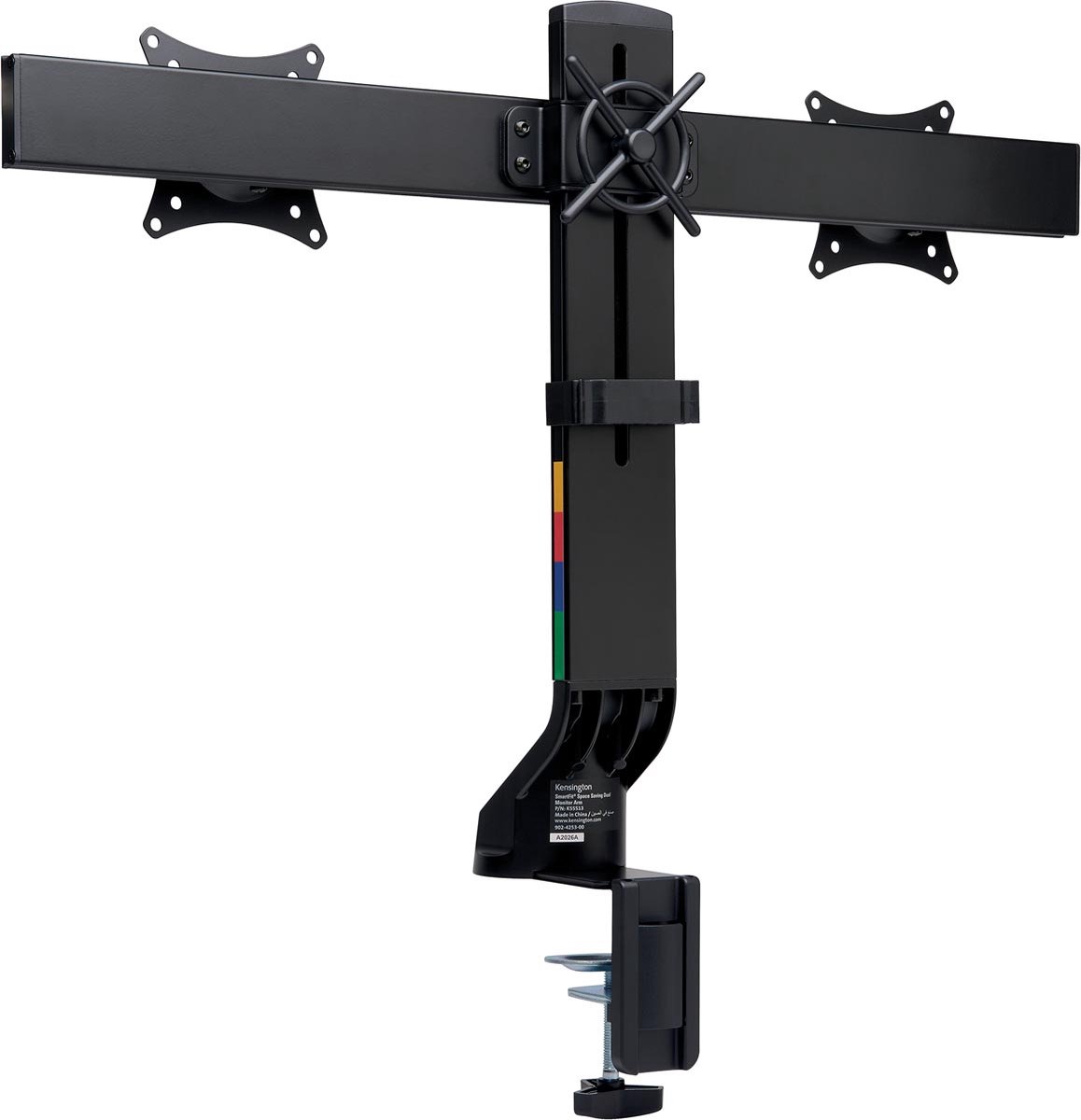Kensington smartfit space saving dubbele 9 orig - Kensington Space-Saving voor 2 schermen tot 27" Bureausteun (zwart)