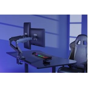 Lc power lc power lc eq a34b d 7 orig - GAME Monitor Arm 2 voor 2 schermen tot 34" Bureausteun (zwart)