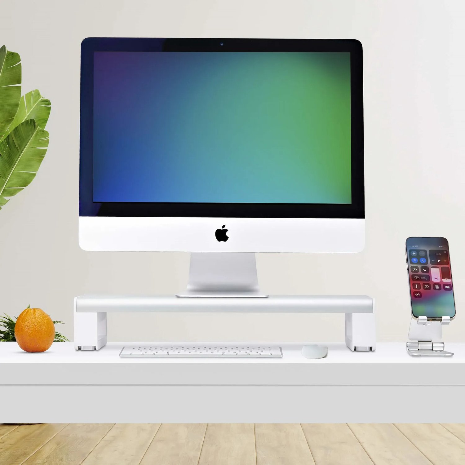 Lessenaar startech 1mfsw monitor riser 10 orig - Lessenaar Startech 1Mfsw-Monitor-Riser Monitorstandaard (wit)