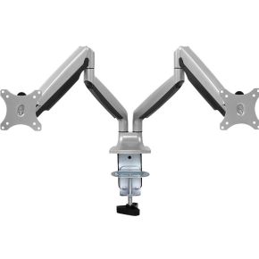 Logilink bp0043 32 klem doorvoer alumin 2 orig - Logilink BP0043 voor 2 schermen tot 32" Bureausteun