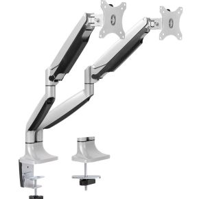 Logilink bp0043 32 klem doorvoer alumin 3 orig - Logilink BP0043 voor 2 schermen tot 32" Bureausteun