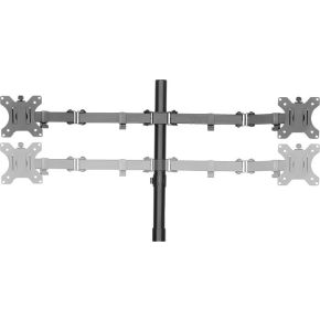 Logilink bp0046 32 doorvoer roestvrijst 2 orig - Logilink BP0046 voor 4 schermen tot 32" Monitorstandaard (zwart)