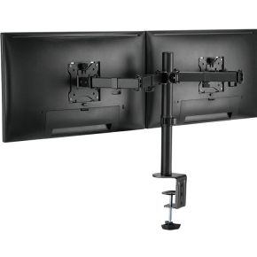 Logilink bp0098 monitorarm 2x32 2 orig - Logilink BP0098 voor 2 schermen tot 32" Bureausteun (zwart)