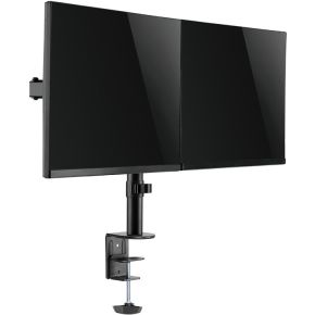 Logilink bp0098 monitorarm 2x32 3 orig - Logilink BP0098 voor 2 schermen tot 32" Bureausteun (zwart)