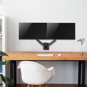 Logilink bp0146 monitorarm muurbevestig 8 orig - Logilink BP0146 voor 2 schermen tot 32" Muurbeugel (zwart)