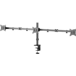 Logilink bp0173 flat panel bureau steun 3 orig - Logilink BP0173 voor 3 schermen tot 27" Bureausteun (zwart)