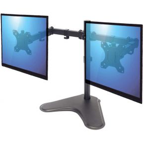 Manhattan 461559 32 vrijstaand zwart fla 3 orig - Manhattan 461559 voor 2 schermen tot 32" Monitorstandaard (zwart)