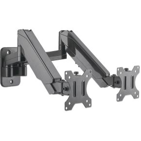Manhattan 461627 flat panel muur steun 8 2 orig - Manhattan 461627 voor 2 schermen tot 32" Muurbeugel (zwart)