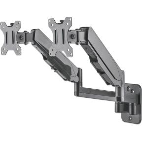 Manhattan 461627 flat panel muur steun 8 3 orig - Manhattan 461627 voor 2 schermen tot 32" Muurbeugel (zwart)