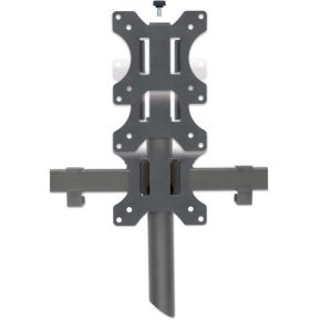 Manhattan 461658 27 klem zwart flat pane 6 orig - Manhattan 461658 voor 3 schermen tot 27" Bureausteun (zwart)