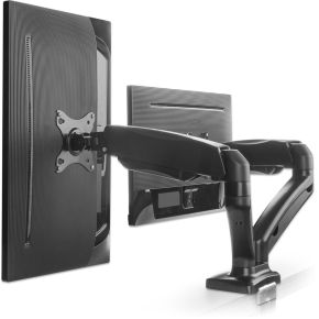 Manhattan 462501 flat panel bureau steun 4 orig - Manhattan 462501 voor 2 schermen tot 32" Bureausteun (zwart)