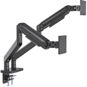 Manhattan 462587 flat panel bureau steun 4 orig - Manhattan 462587 voor 2 schermen tot 45" Bureausteun (zwart)