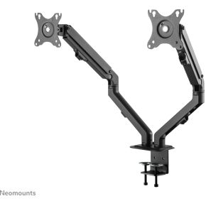 Neomounts 27 monitorarm zwart fpma d650d 2 orig - Neomounts FPMA-D650DBLACK voor 2 schermen tot 27" Bureausteun (zwart)