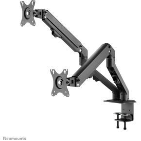 Neomounts 27 monitorarm zwart fpma d650d 3 orig - Neomounts FPMA-D650DBLACK voor 2 schermen tot 27" Bureausteun (zwart)