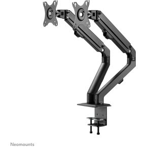 Neomounts 27 monitorarm zwart fpma d650d 4 orig - Neomounts FPMA-D650DBLACK voor 2 schermen tot 27" Bureausteun (zwart)