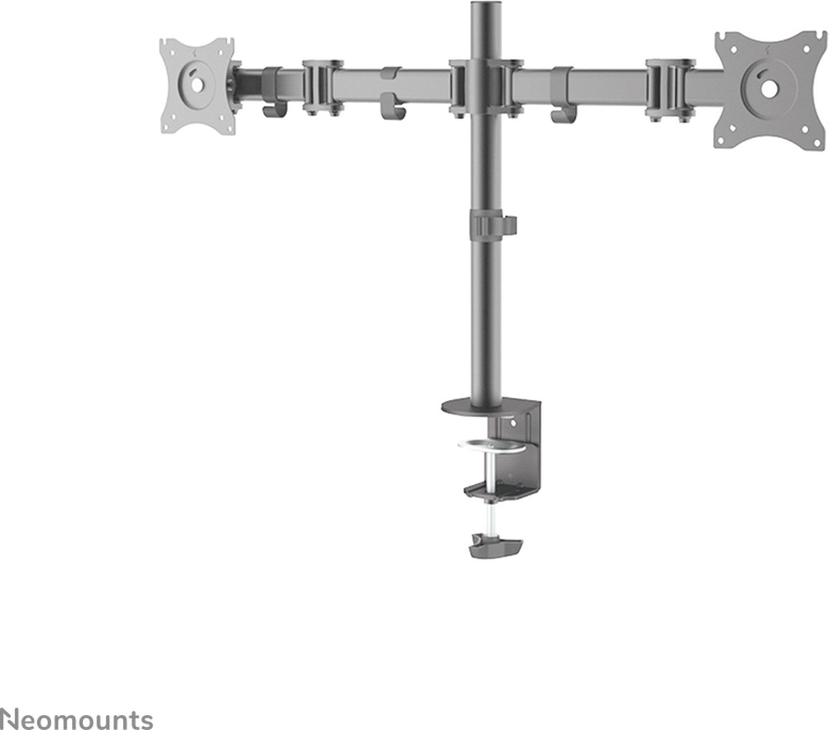 Neomounts bureausteun nm d135dsilver bev 8 orig - Neomounts Nm-D135Dsilver tot 27" Bureausteun (zilver)