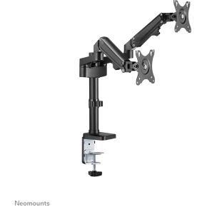 Neomounts ds70 750bl2 monitor bureausteu 3 orig - Neomounts Ds70-750Bl2 voor 2 schermen tot 27" Bureausteun (zwart)