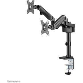 Neomounts ds70 750bl2 monitor bureausteu 4 orig - Neomounts Ds70-750Bl2 voor 2 schermen tot 27" Bureausteun (zwart)